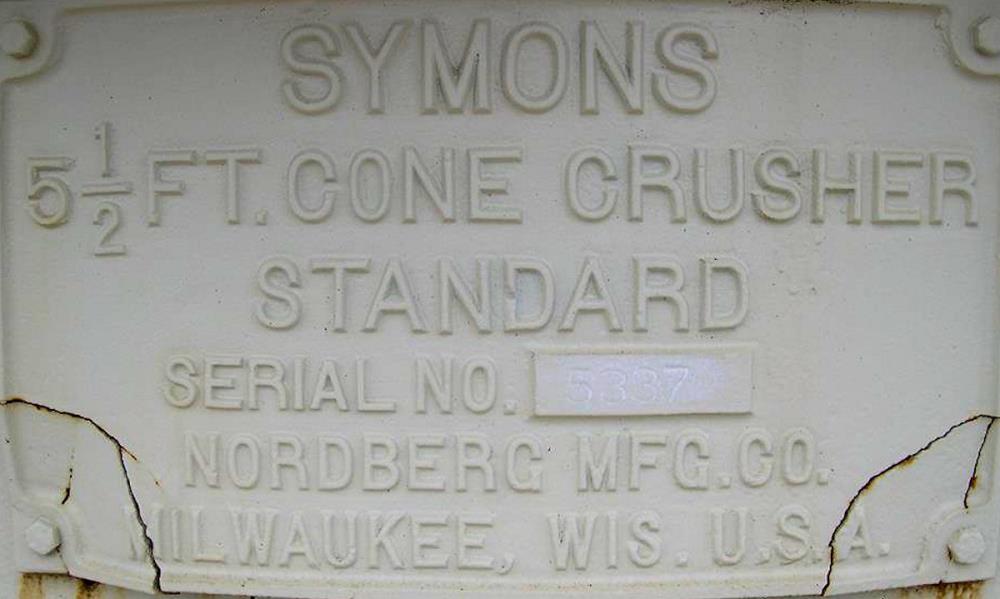 Symons - Nordberg 5-1/2' Std Cone Crusher)